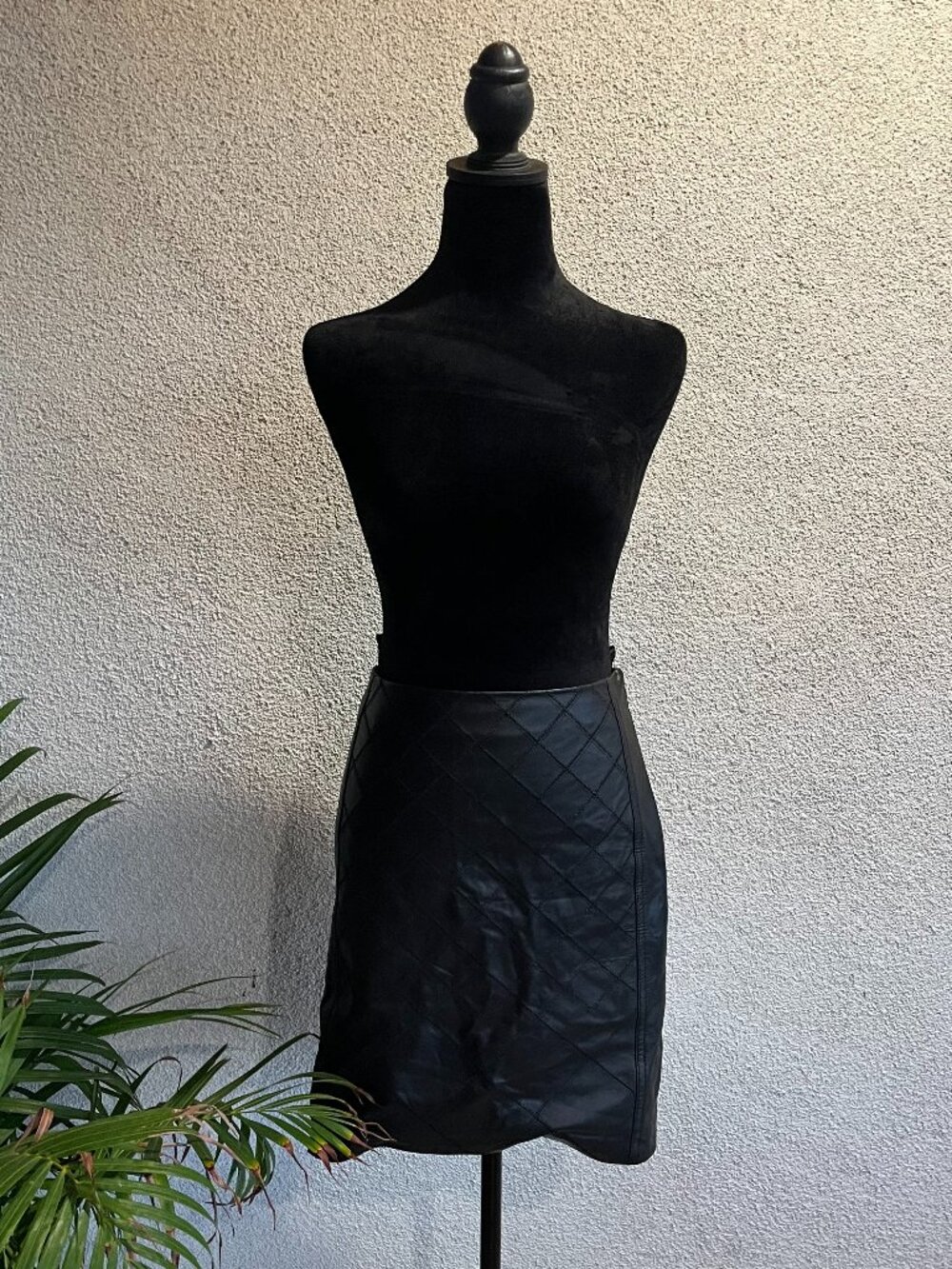 Black Leather Skirt